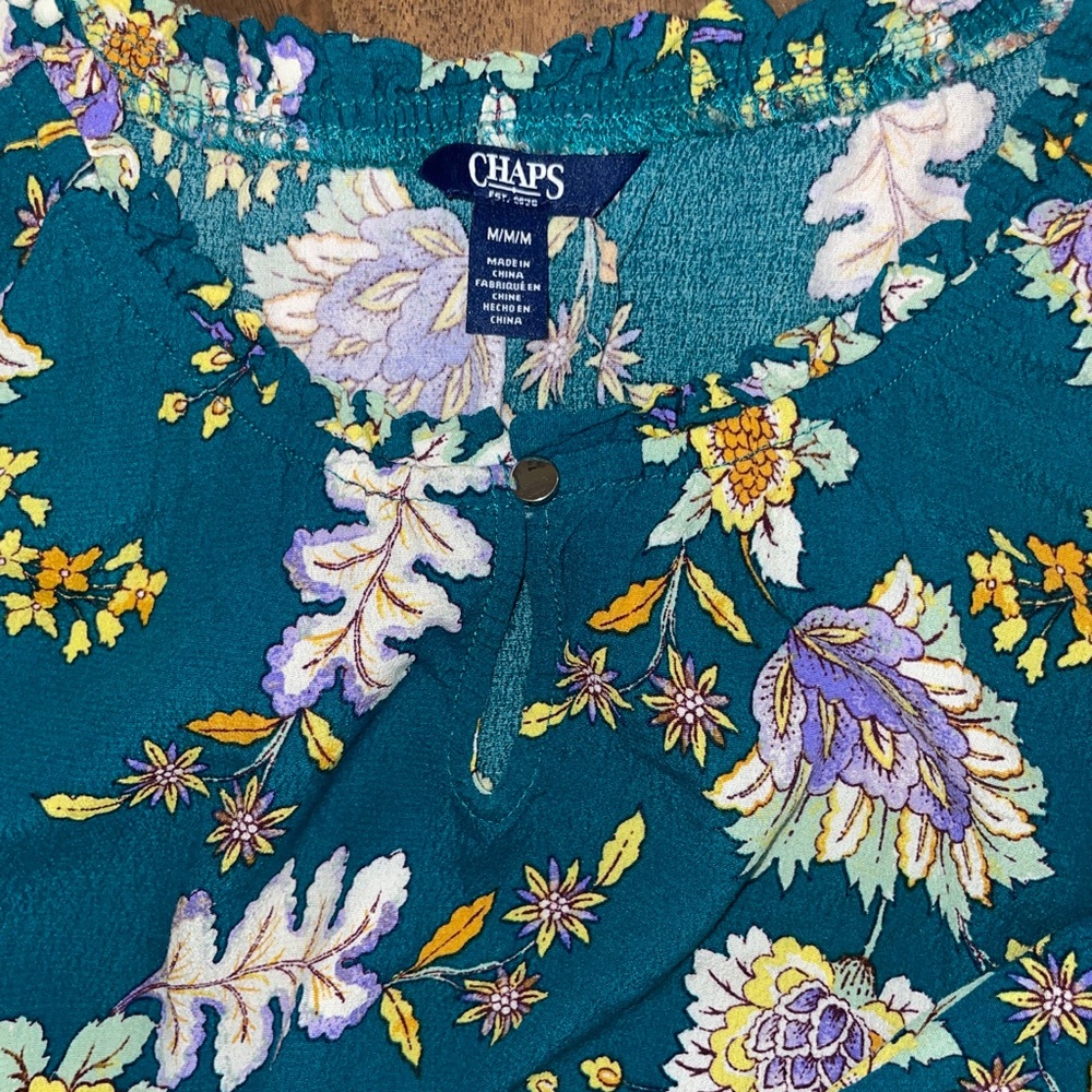 Chaps Floral Long Sleeve Dress, Women’s M - Picture 2 of 4